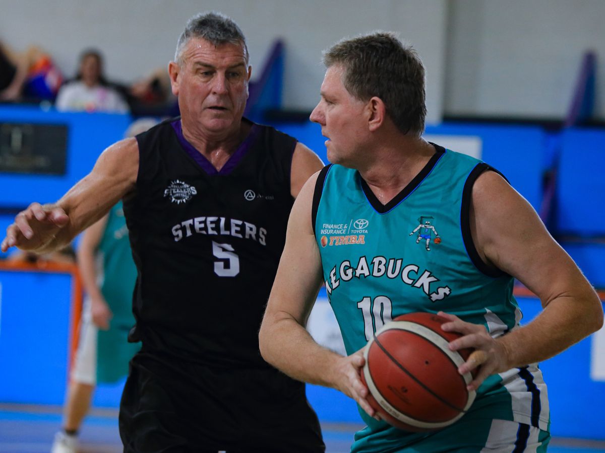 Basketball masters at play